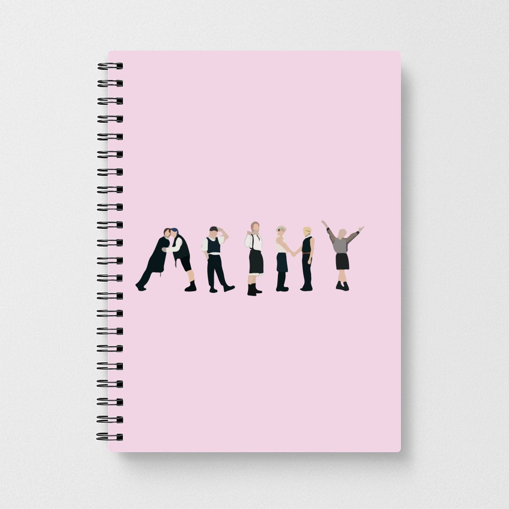 K-Pop Band Army Members Notebook