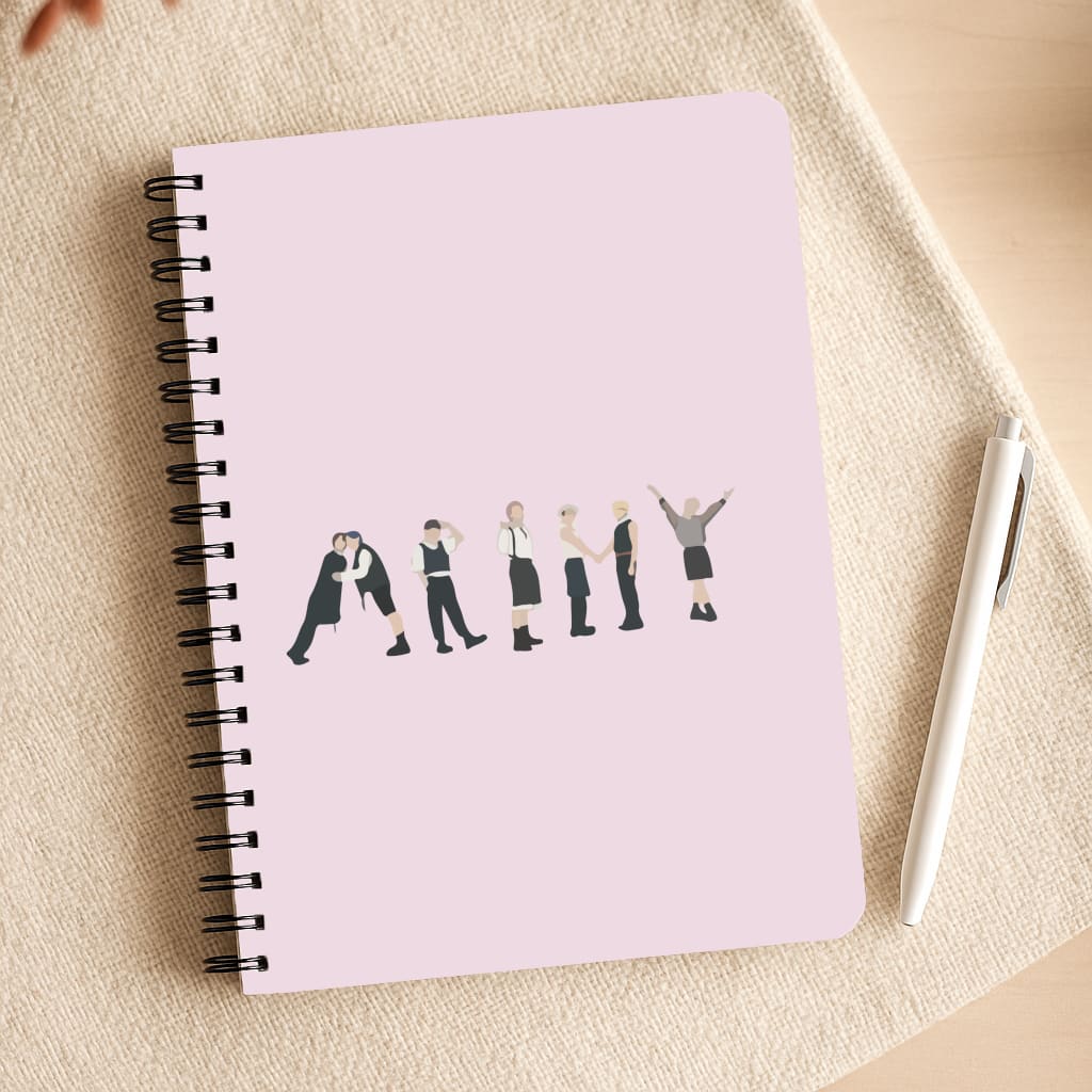 K-Pop Band Army Members Notepad