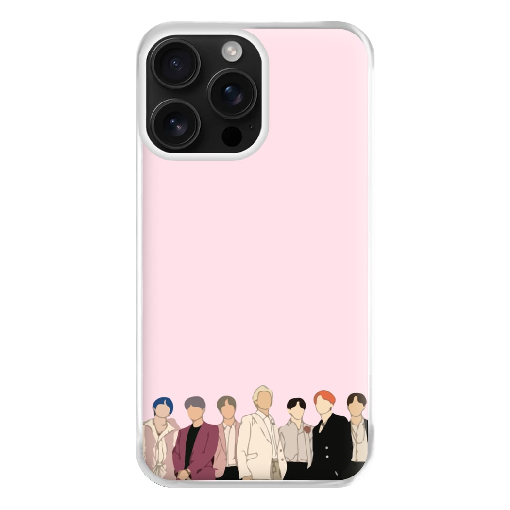 Faceless K-Pop Band Band Phone Case for iPhone 16 Pro Max