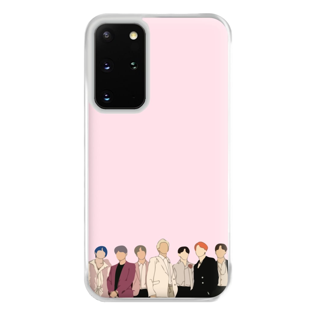 Faceless K-Pop Band Band Phone Case for Galaxy S20 Plus