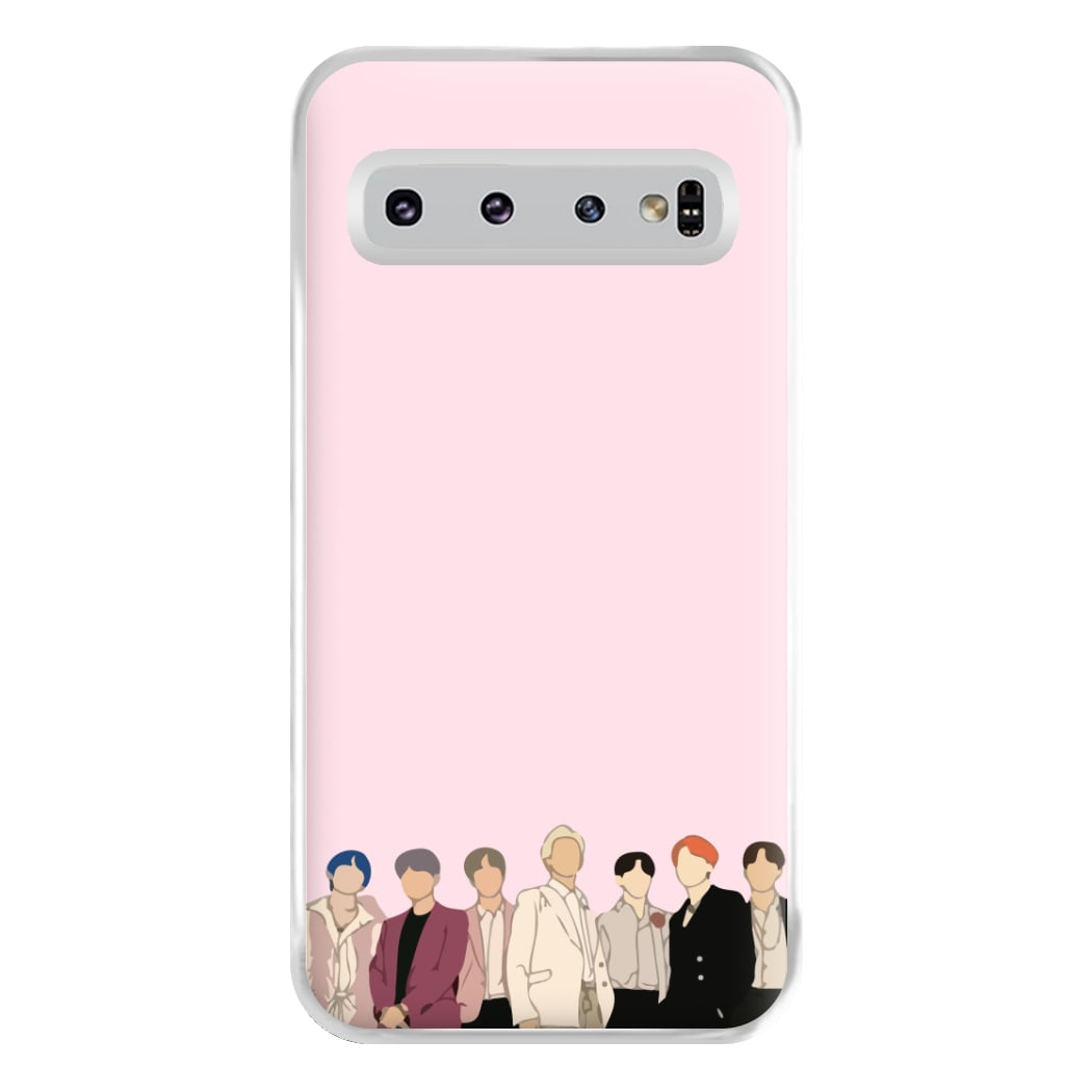 Faceless K-Pop Band Band Phone Case for Galaxy S10 Plus