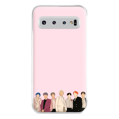 Faceless K-Pop Band Band Phone Case for Galaxy S10 Plus