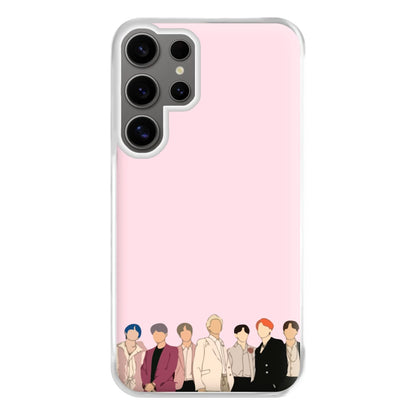 Faceless K-Pop Band Band Phone Case for Galaxy S24 Ultra