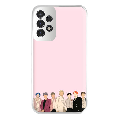 Faceless K-Pop Band Band Phone Case for Galaxy A53