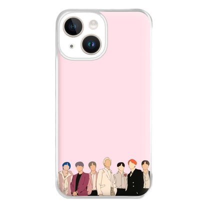 Faceless K-Pop Band Band Phone Case for iPhone 14