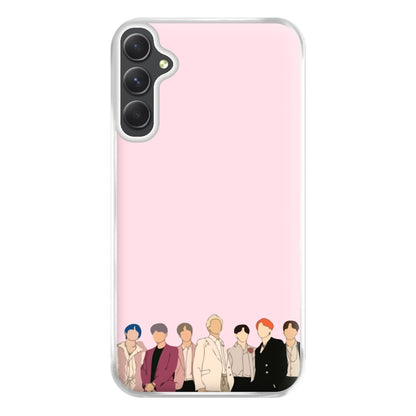 Faceless K-Pop Band Band Phone Case for Galaxy A14