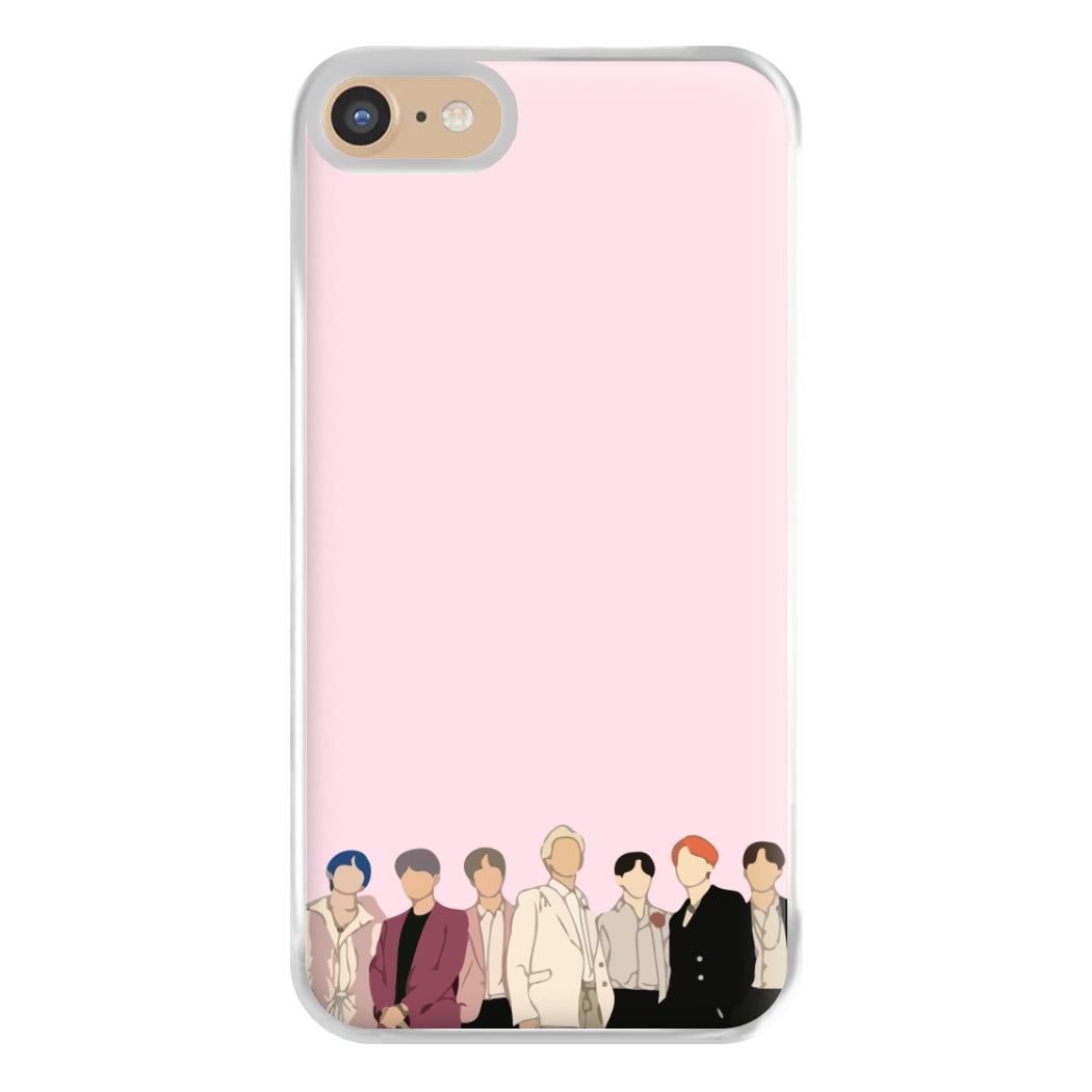 Faceless K-Pop Band Band Phone Case for iPhone 6 / 7 / 8 / SE