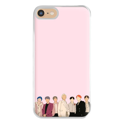 Faceless K-Pop Band Band Phone Case for iPhone 6 / 7 / 8 / SE