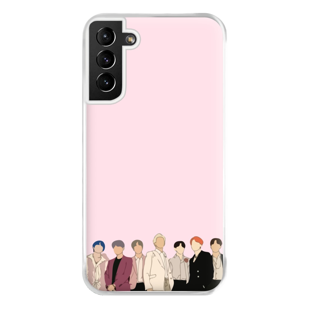 Faceless K-Pop Band Band Phone Case for Galaxy S21 Plus