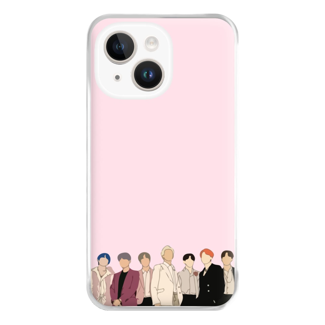 Faceless K-Pop Band Band Phone Case for iPhone 14 Plus