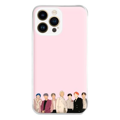 Faceless K-Pop Band Band Phone Case for iPhone 14 Pro Max