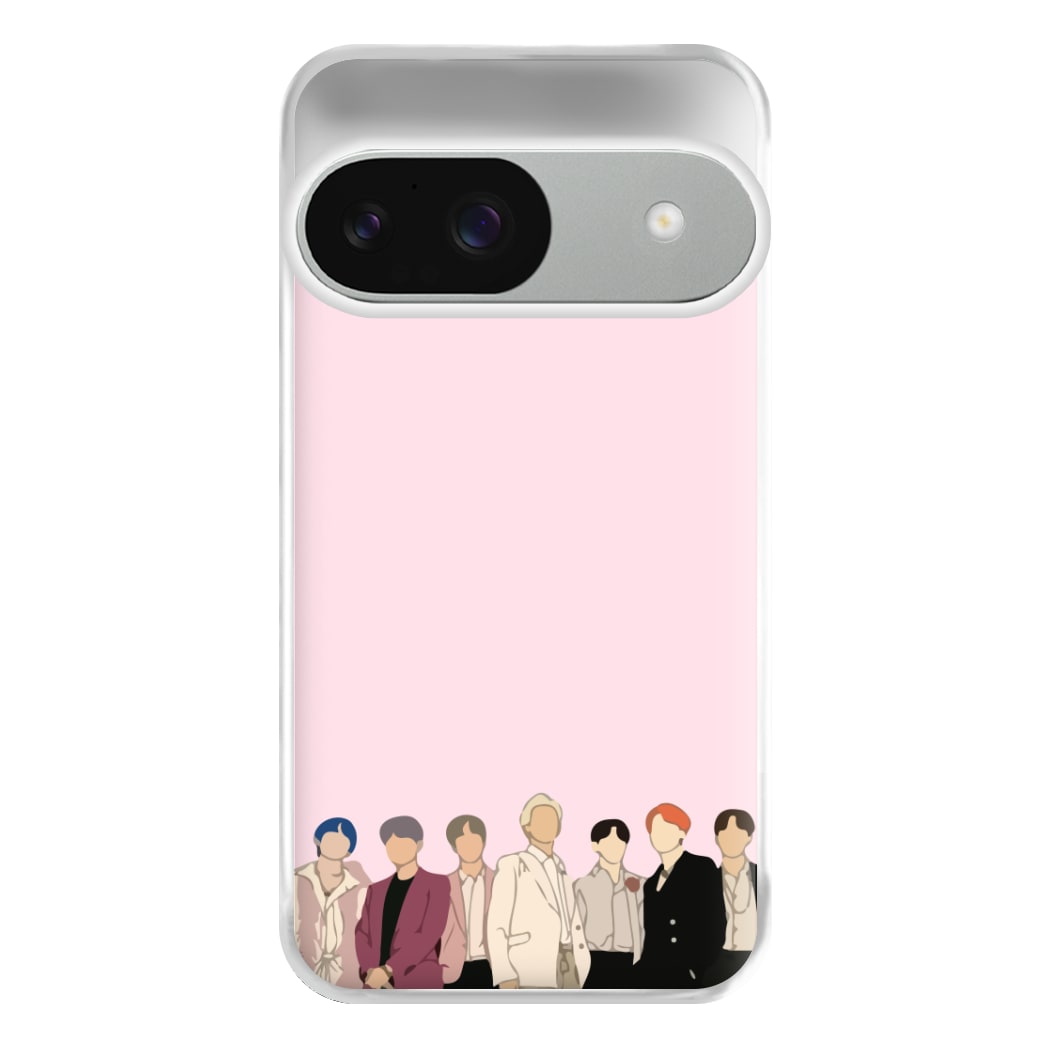 Faceless K-Pop Band Band Phone Case for Google Pixel 9 / 9 Pro