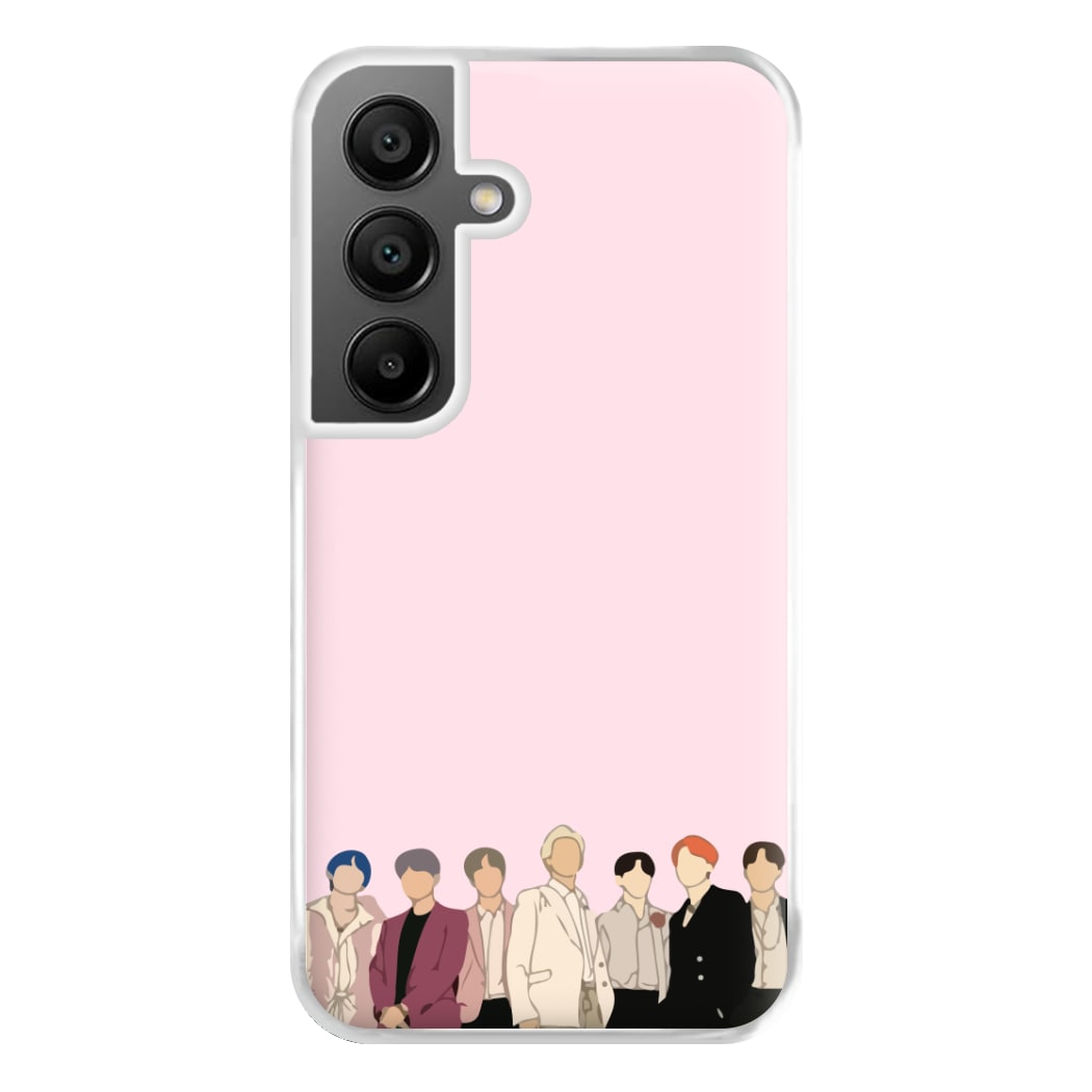 Faceless K-Pop Band Band Phone Case for Galaxy A55