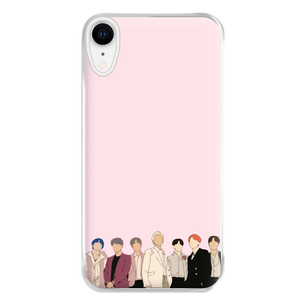 Faceless K-Pop Band Band Phone Case for iPhone XR