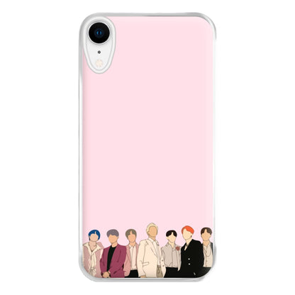 Faceless K-Pop Band Band Phone Case for iPhone XR