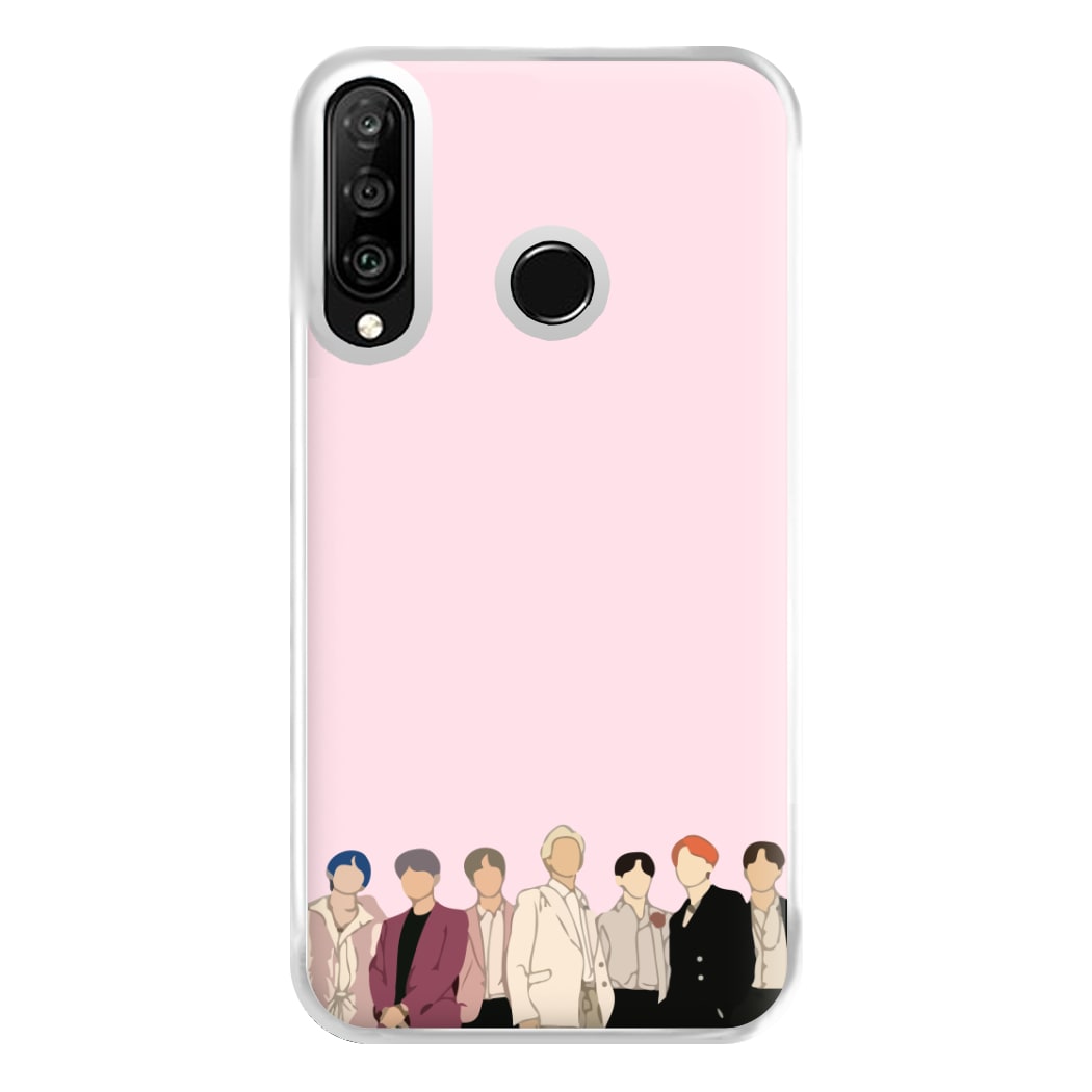 Faceless K-Pop Band Band Phone Case for Huawei P30 Lite