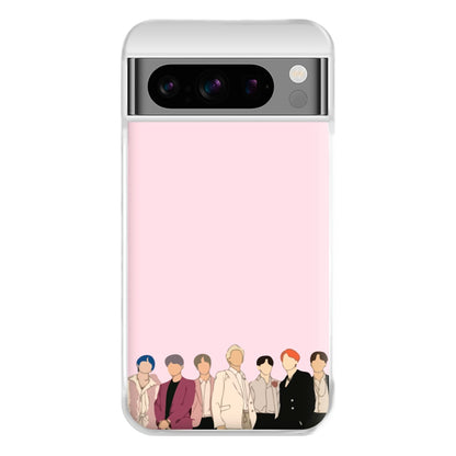 Faceless K-Pop Band Band Phone Case for Google Pixel 8 Pro