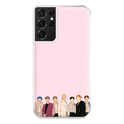 Faceless K-Pop Band Band Phone Case for Galaxy S21 Ultra