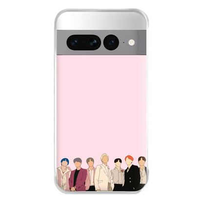 Faceless K-Pop Band Band Phone Case for Google Pixel 7 Pro