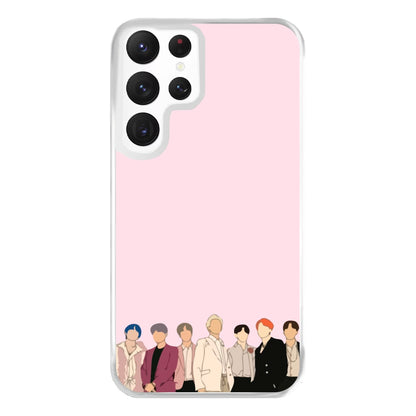 Faceless K-Pop Band Band Phone Case for Galaxy S22 Ultra