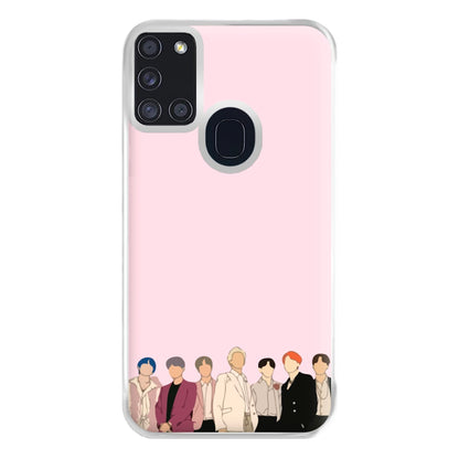 Faceless K-Pop Band Band Phone Case for Galaxy A21s