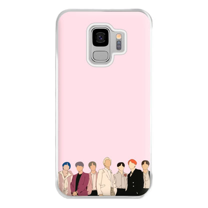 Faceless K-Pop Band Band Phone Case for Galaxy S9 Plus