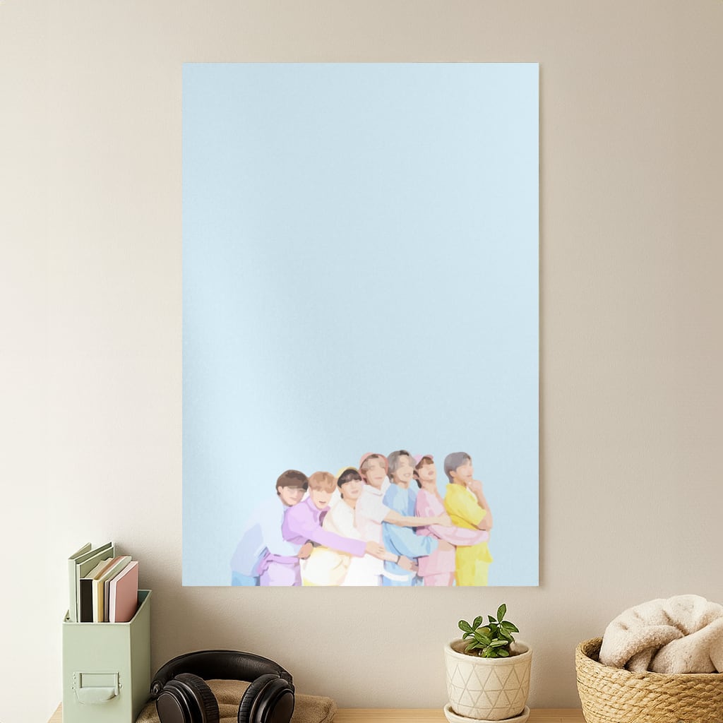 Colourful K-Pop Band Band Poster