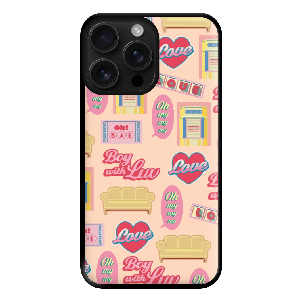 K-Pop Band Icon Pattern Phone Case