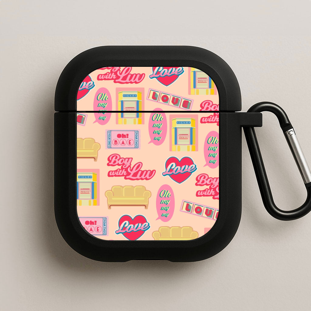 K-Pop Band Icon Pattern AirPods Case