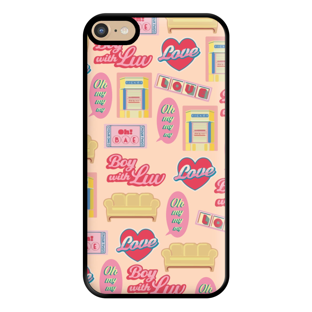 K-Pop Band Icon Pattern Phone Case for iPhone 6 Plus / 7 Plus / 8 Plus