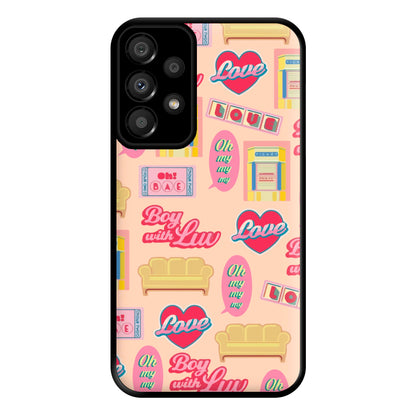 K-Pop Band Icon Pattern Phone Case for Galaxy A33