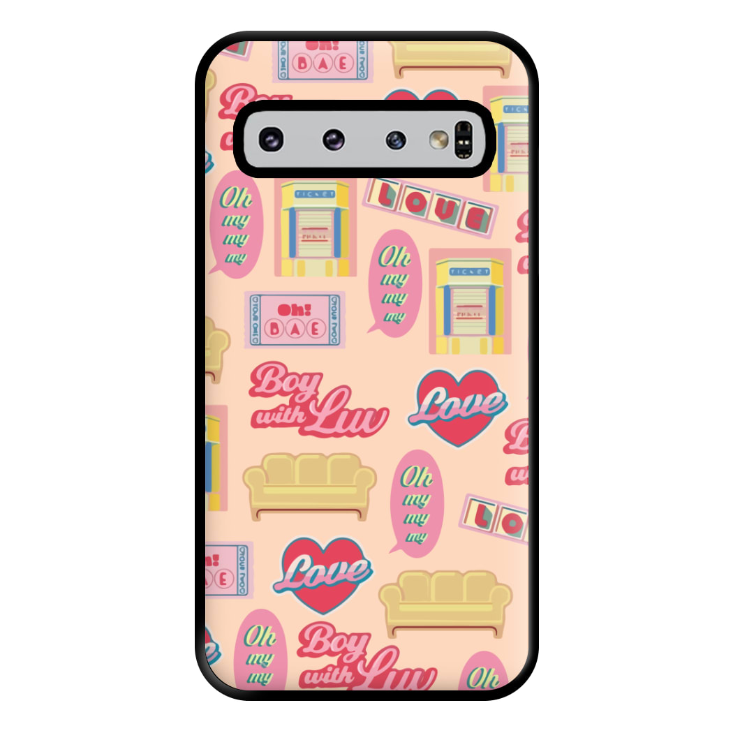 K-Pop Band Icon Pattern Phone Case for Galaxy S10 Plus