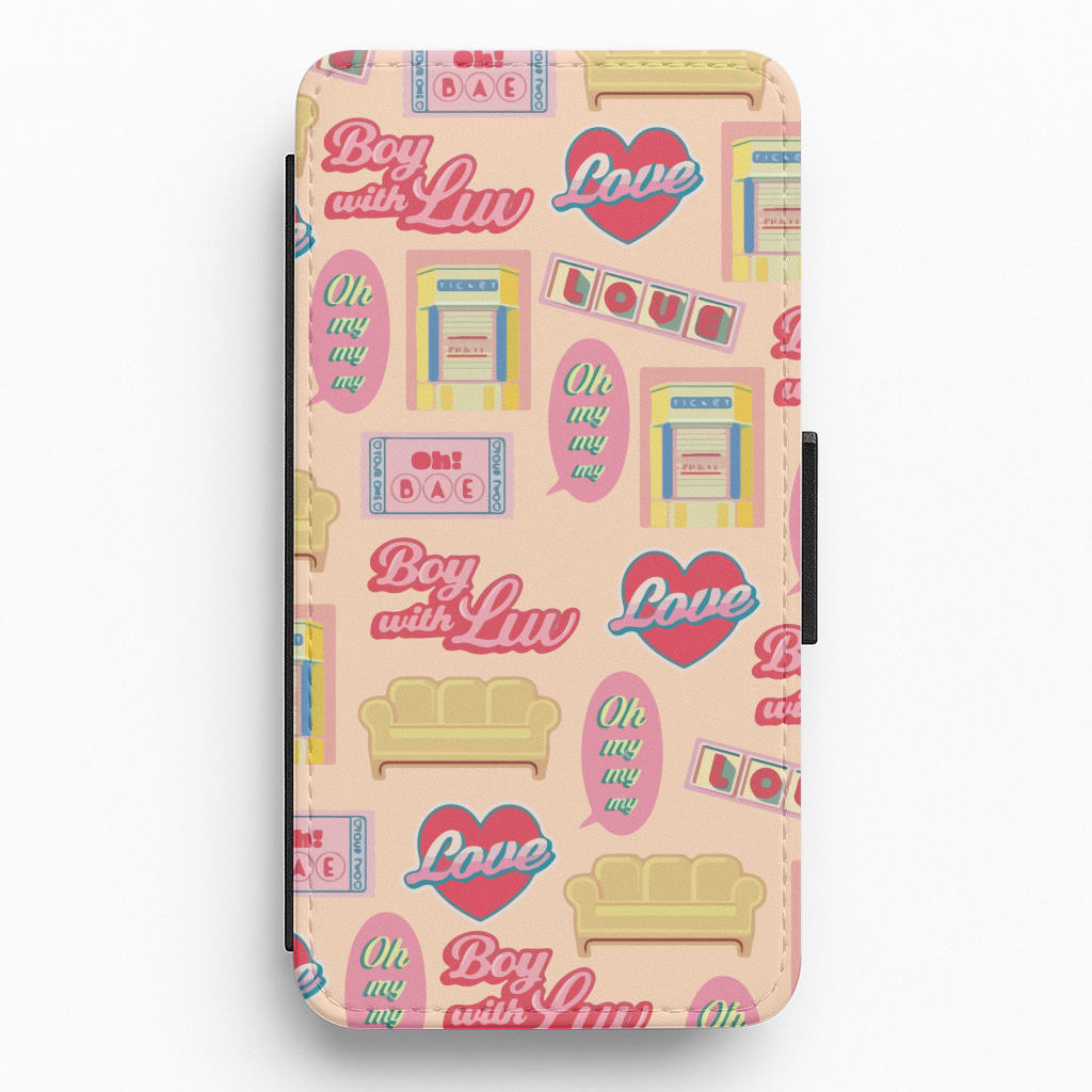 K-Pop Band Icon Pattern Flip / Wallet Phone Case