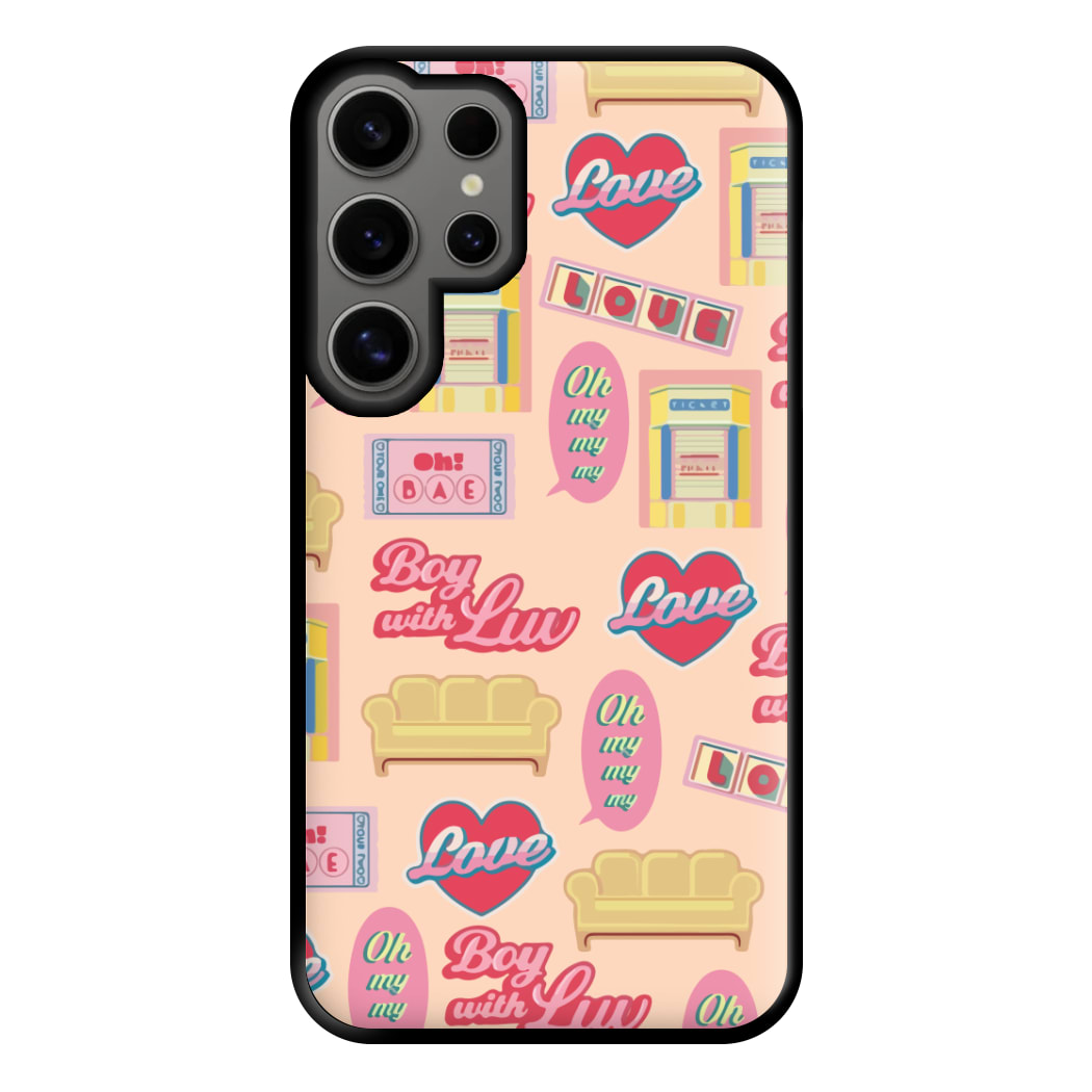 K-Pop Band Icon Pattern Phone Case for Galaxy S24 Ultra