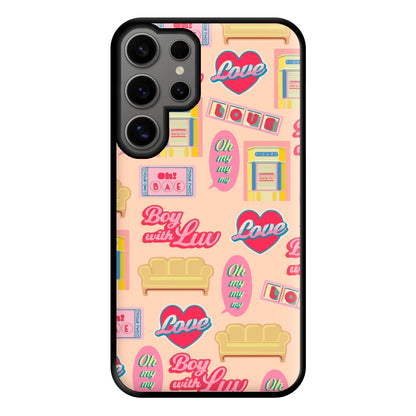 K-Pop Band Icon Pattern Phone Case for Galaxy S24 Ultra