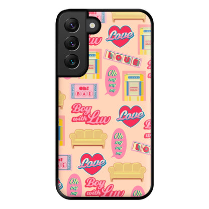 K-Pop Band Icon Pattern Phone Case for Galaxy S22 Plus