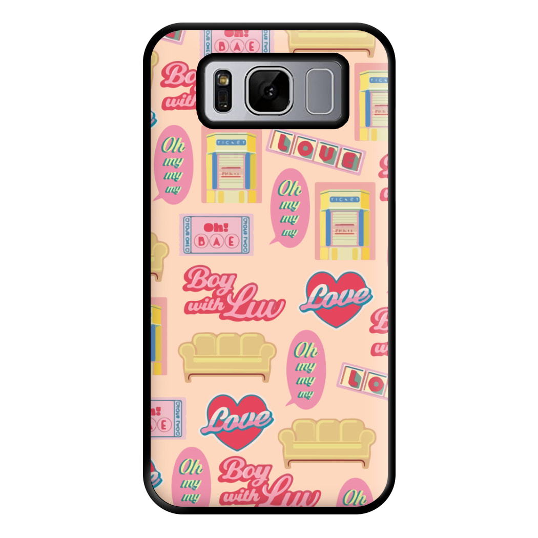 K-Pop Band Icon Pattern Phone Case for Galaxy S8 Plus