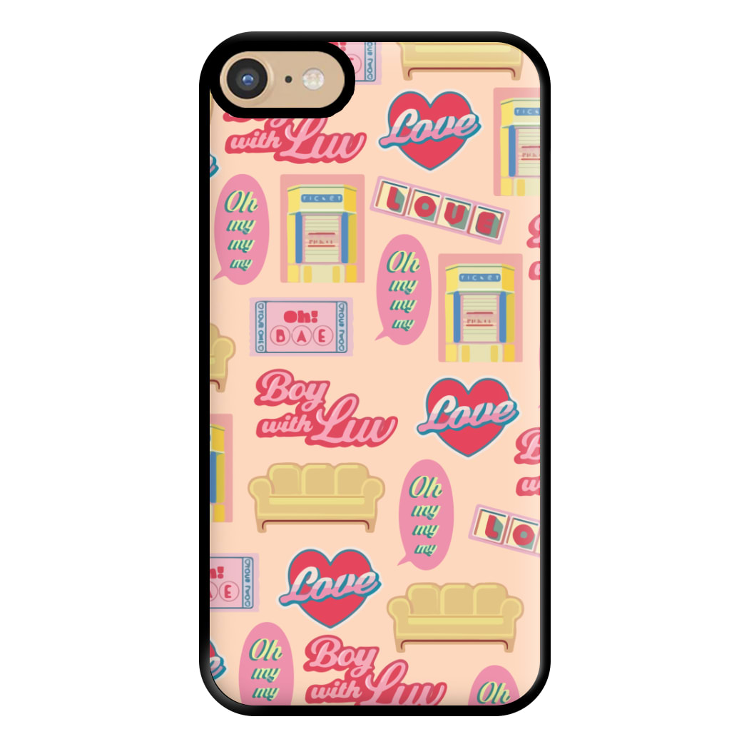 K-Pop Band Icon Pattern Phone Case for iPhone 6 / 7 / 8 / SE