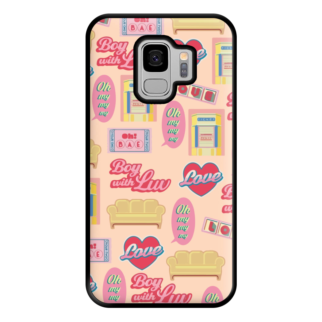 K-Pop Band Icon Pattern Phone Case for Galaxy S9 Plus