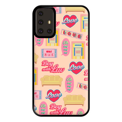 K-Pop Band Icon Pattern Phone Case for Galaxy A71