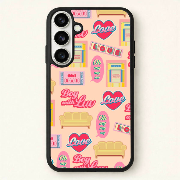 K-Pop Band Icon Pattern Phone Case for Galaxy S26 Plus