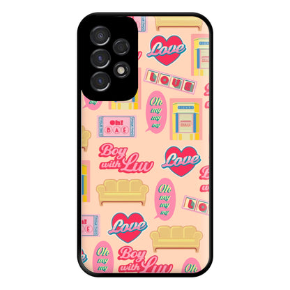 K-Pop Band Icon Pattern Phone Case for Galaxy A53