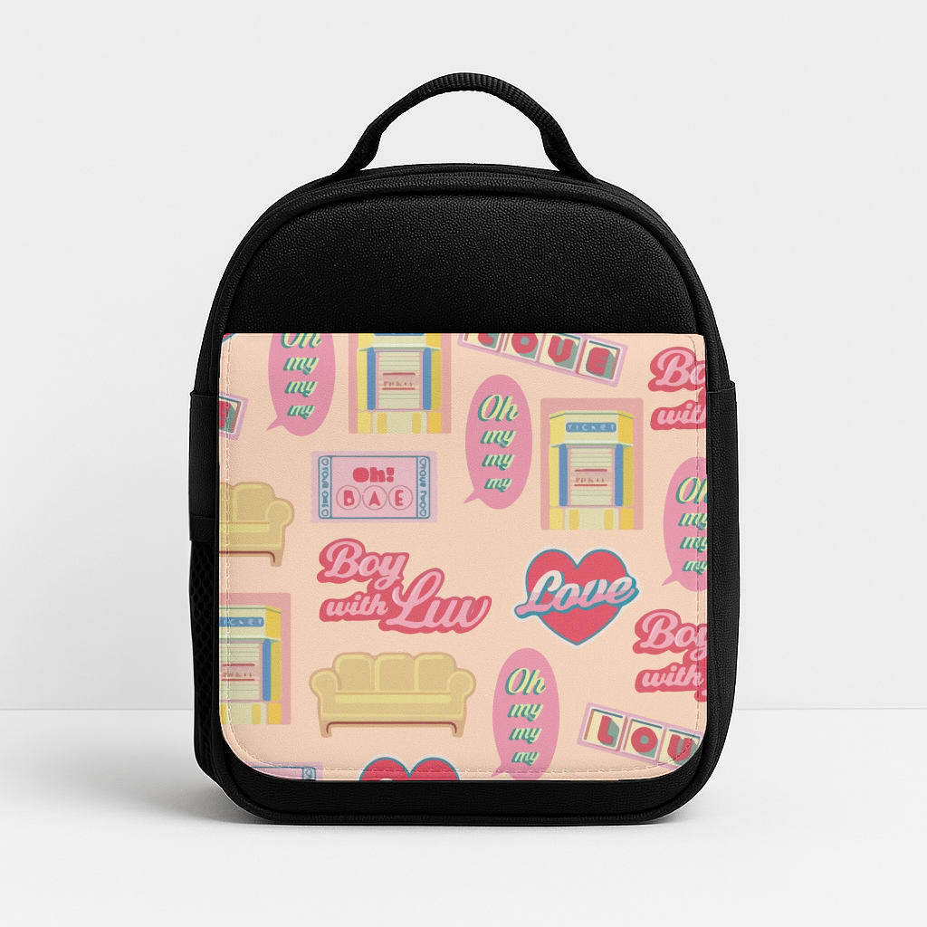 K-Pop Band Icon Pattern Lunchbox