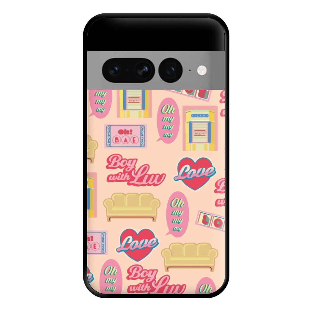 K-Pop Band Icon Pattern Phone Case for Google Pixel 7 Pro