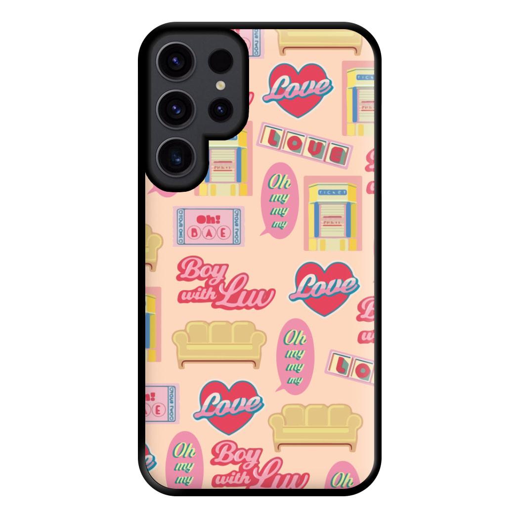 K-Pop Band Icon Pattern Phone Case for Galaxy S23 Ultra