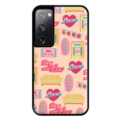 K-Pop Band Icon Pattern Phone Case for Galaxy S20