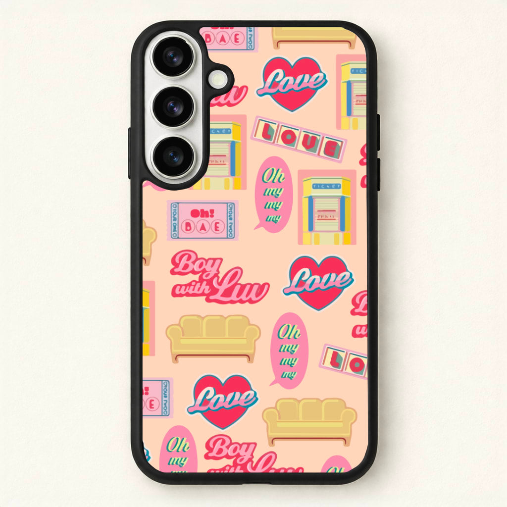 K-Pop Band Icon Pattern Phone Case for Galaxy S26