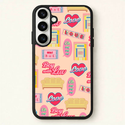 K-Pop Band Icon Pattern Phone Case for Galaxy S26