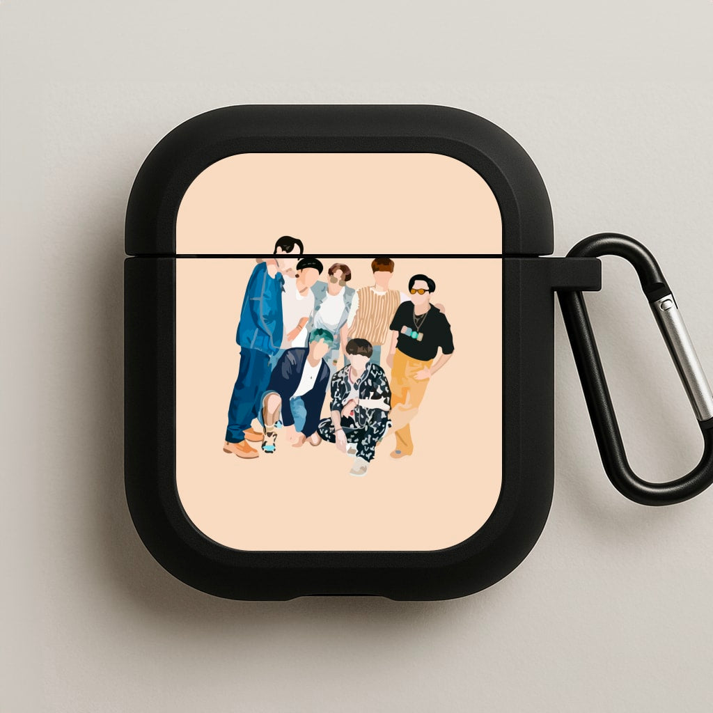 Casual K-Pop Band Band AirPods Case
