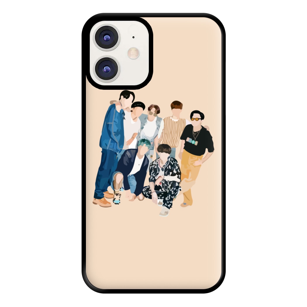 Casual K-Pop Band Band Phone Case for iPhone 12 / 12 Pro